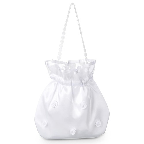 Xuniea weiß satin brautbeutel - xuniea,