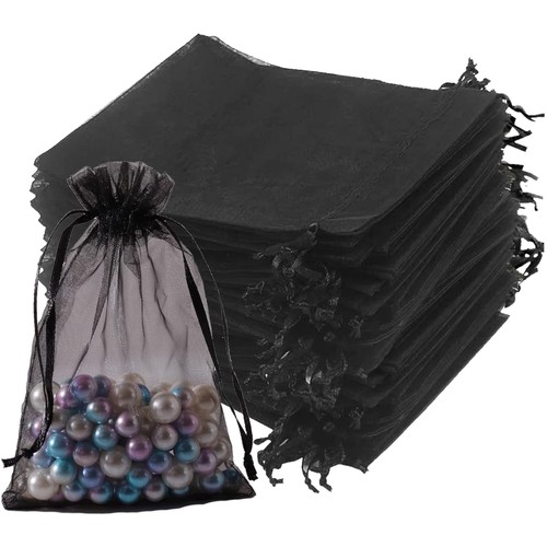 Stück schwarze organza - 50,
