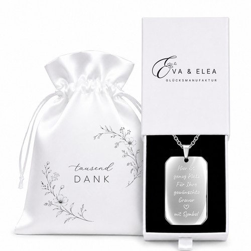 Kette mit gravur edelstahl - kette,