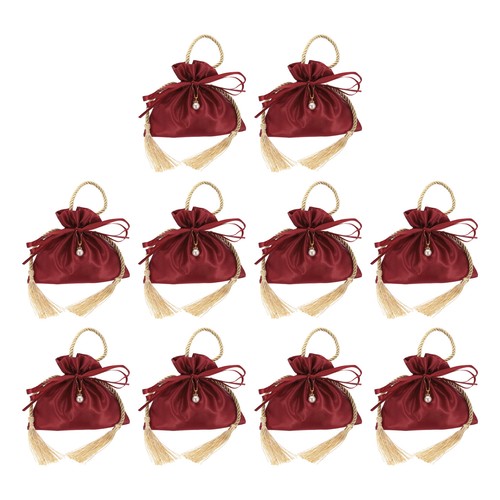 Satin geschenkbeutel stück - satin, 10
