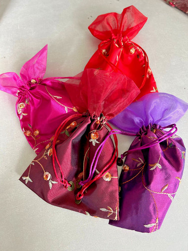 Organza satinsäckchen - organza,