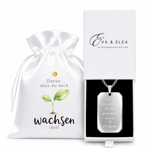 Kette mit gravur dankeschön - kette,