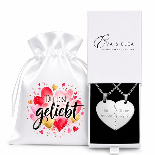 Partnerketten mit gravur - mit,