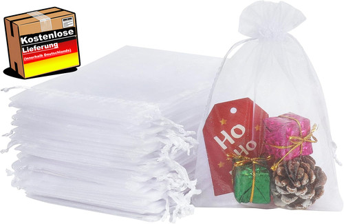 Hrx 100 organzabeutel weiß - hrx,