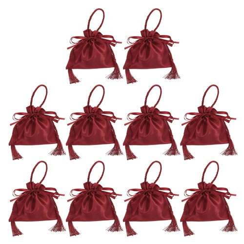 Satin geschenkbeutel 10stk - satin,