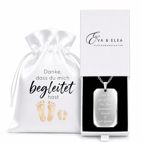 Kette mit gravur geburt - kette,