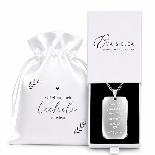 Kette mit gravur liebe - gravur,