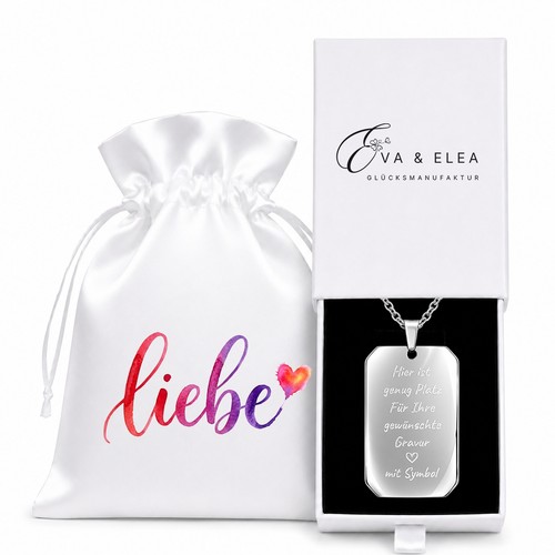 Kette mit gravur edelstahl - mit,