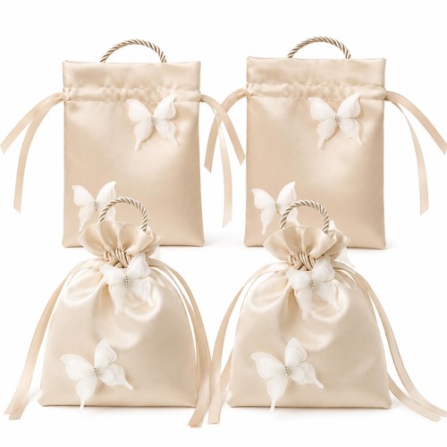 Satin stoffbeutel - satin,