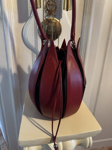 Tasche leder tulpen - tasche,