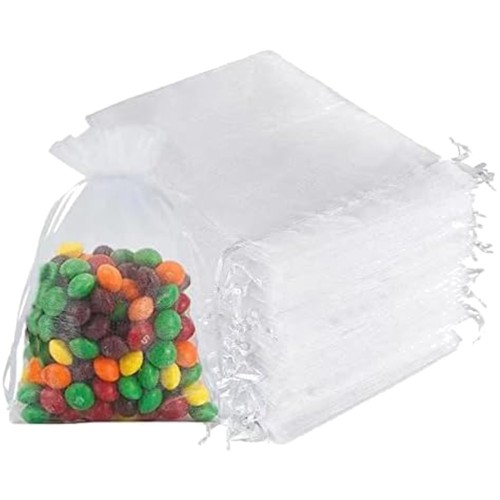 Organza beutel mit kordelzug - organza,