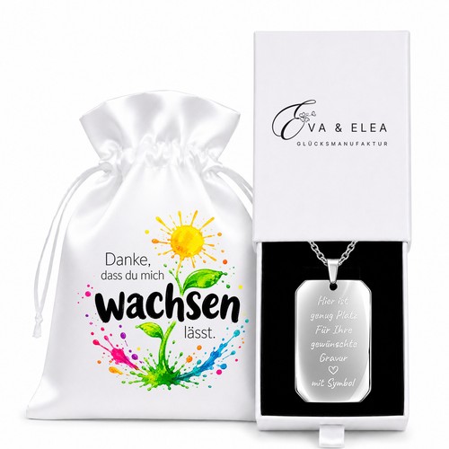 Kette mit gravur dankeschön - kette,